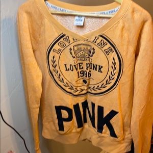 PINK Victoria’s Secret sweatshirt black and Orange
